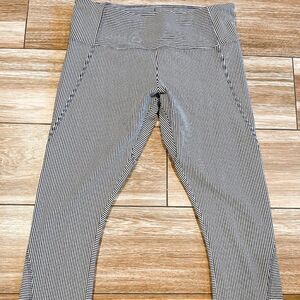 Lorna Jane Ankle Biter Striped Leggings